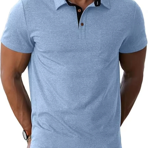 Chemises Polo Homme de Haute Qualité, Design Personnalisé, Manches Courtes, Printemps-Été, 100% Coton, Chemises Homme à Manches Courtes - Product Image 1
