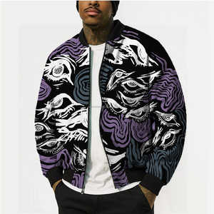 OEM Manufacturer High Quality Sublimation <b>Men</b> College Long Sleeves Customized Logo Baseball Bomber Letterman Varsity <b>Jacket</b> - Product Image 3