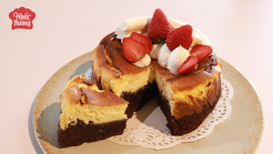 Wholesale Massive Non Dairy Cream High Quality Unbaked <b>Basque</b> Cheesecake Dough 1KG Bakery Using HALAL OEM/ODM Hot Price - Product Image 3