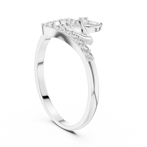 Anillo solitario minimalista de oro amarillo macizo de 14k con diamante redondo de talla brillante para mujer, ideal para compromiso, aniversario o regalo de boda. - Product Image 4
