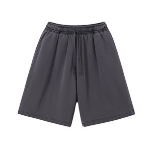 Pantalones cortos tipo Bermuda de algodón de color sólido para hombre, talla grande, con cordón en la cintura y bolsillos, estilo casual - Product Image 3