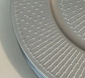Exotic and exclusive with premium quality product with beautiful flora design Silver Geometric Mandala Embossed <b>Metal</b> <b>plate</b> - Product Image 5