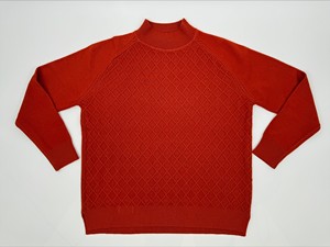 เสื้อสเวตเตอร์แบบสวมหัวแขนยาวสำหรับผู้หญิงเสื้อถักแบบสวมหัวสไตล์ลำลองสำหรับสนิม - Product Image 3