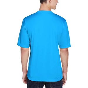 Camiseta de Manga Corta para Hombre, Cuello Redondo, Color Sólido, Corte Regular, Informal, Tejido de Punto, Algodón Transpirable, Diseño Liso - Product Image 3