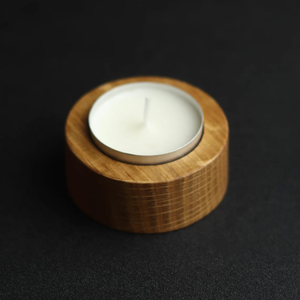 Luxury Handmade Wooden <b>Tea</b> <b>Light</b> <b>Holder</b> with Polished Wood Finish Multiple Wood Types for Christmas Home Decor Centerpiece - Product Image 3