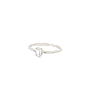 แหวนเพชรทรงบาแกตต์เพาะเลี้ยงในห้องปฏิบัติการ แบบซ้อนได้ ทองคำแท้ 14K 18K ดีไซน์เรียบหรู ประดับเพชรเม็ดเดียว สำหรับใส่ทุกวัน ขายส่ง - Product Image 3