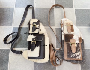 Nuevo Bolso de Hombro de Cuero de Vaca de Diseño, Elegante y Moderno, Bolso de Viaje con Pelo de Vaca, Fácil de Llevar, Cinturón Portamonedas - Product Image 4