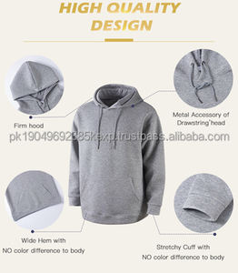 Sweat à capuche en polaire vierge Sweats à capuche surdimensionnés à boutons épais Sweat à capuche ample personnalisé lourd - Product Image 2