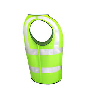 Chaleco de Seguridad Vial Reflectante de Alta Visibilidad para Trabajos en Carretera, Naranja, Amarillo, Verde Lima, Rosa, con Bolsillos y Cremallera Desprendible - Product Image 3
