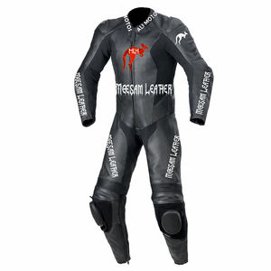 ชุดแข่งรถมอเตอร์ไซค์หนังแท้ ชุดมอเตอร์ไซค์หนังหนา ผลิตในประเทศปากีสถาน ชุดขับขี่มอเตอร์ไซค์ ชุดแข่งรถคุณภาพพรีเมียม Kangaroo - Product Image 1