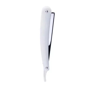 Navaja de barbero de acero inoxidable, herramienta de afeitado profesional para recortar la barba, dar forma al cabello y cuidar el aspecto. - Product Image 2