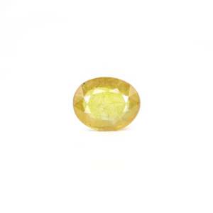 Natural Yellow Sapphire Loose Gemstone 3.4 Carat Brilliant Cut Certified Wholesale - Product Image 1