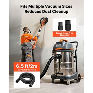Lijadora Eléctrica para Paneles de Yeso de 850W con 5 Velocidades Variables para Eliminar Techos de Yeso, 800-1700 RPM, Doble Plataforma, LED y Discos de Lijado - Product Image 6
