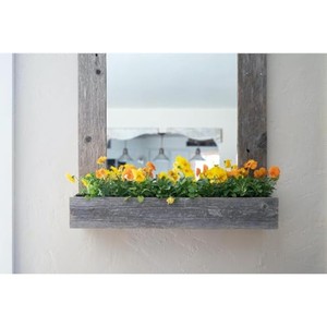 Espejo de Pared Rústico Industrial de Madera Reciclada con Acabado Patinado |   Ecológico y Duradero al por Mayor |   Aqudus Saleem - Product Image 5