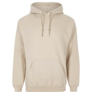 Sweat-shirt à capuche beige pour homme, coupe classique, en polaire, couleur unie, avec poche, style décontracté, pour l'automne - Product Image 1
