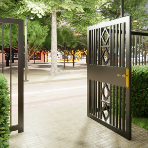 Panel de Cerca Decorativa de Hierro Forjado para Jardín, Valla Metálica Ornamental para Patio de Villa y Paisajismo de Propiedades - Product Image 4
