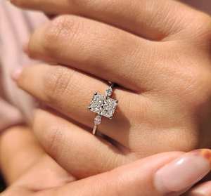 Anillo de Diamante Moissanite de 1 Quilate de Alto Brillo, Oro Sólido de 14k, Joyería de Moissanite, Proveedor Mayorista para Exportación Global B2B - Product Image 5