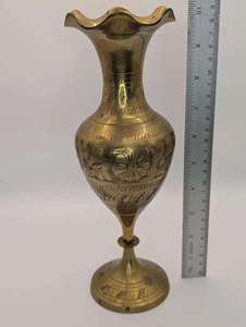 Jarrón Decorativo de Latón Art Deco de Alta Calidad con Diseño Floral Acrílico, Regalo Perfecto, Adorno para el Hogar, Precio Razonable - Product Image 5