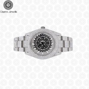 Charm_Jewells Luxury Stainless Steel Square <b>Watch</b> Blue Crystal Diamond Encrusted Analog Quartz Women's Fashion 38mm - Product Image 2