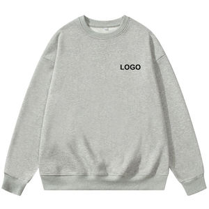 เสื้อสเวตเชิ้ตคอกลมแบบยูนิเซ็กซ์ สกรีนโลโก้ได้ ผ้าคอตตอนผสม สวมใส่สบายทรงโอเวอร์ไซส์ สำหรับฤดูใบไม้ร่วง เป็นมิตรต่อสิ่งแวดล้อม ระบายอากาศได้ดี เหมาะสำหรับผู้ชายและผู้หญิง - Product Image 2