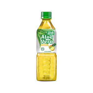 Jugo de Aloe Vera Puro al Por Mayor de SU MARCA, Sabor Piña, Botella de 500ML, Bebidas Naturales Saludables, Envío Rápido, OEM - Product Image 1