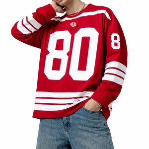 Jersey de Fútbol Americano Rojo 2026, Personalizado, de Alta Calidad, Talla Grande, Uniforme Deportivo, Unisex, Malla, Venta al Por Mayor, OEM - Product Image 3