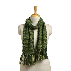 Private Label Unisex Knitted Scarf - Bespoke Winter <b>Neck</b> <b>Warmer</b> - Custom Logo Soft Rib-Knit Crochet Scarf - Product Image 1