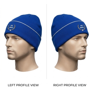 Gorros de punto suaves para hombre, gorros de invierno, tejido cálido, diseño personalizado, elásticos, ajuste cómodo, informales, para exteriores, a la moda, para uso diario - Product Image 4