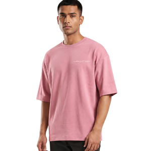 T-shirt Homme Oversize Col Rond Manches Courtes Épaules Tombantes Coupe Décontractée Streetwear Décontracté Vente en Gros Personnalisé Basique Tendance - Product Image 1