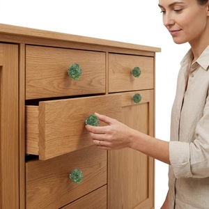 Brass Round <b>Modern</b> Cabinet Knob and <b>Handle</b> <b>Set</b> for Home Office Furniture-Durable & Eco-Friendly - Product Image 2