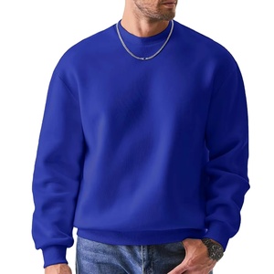 Men's 100% Cotton Pullover Sweatshirt Hoodies Breathable Knitted Fabric Solid Pattern for Indoor Outdoor Winter Wear Front Logo - Product Image 4