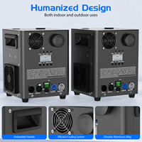U`King 2 PCS avec Flight Case, Machine à Étincelles Froides 800W, Télécommande DMX, Fontaine à Étincelles pour Mariage, Fête, Scène