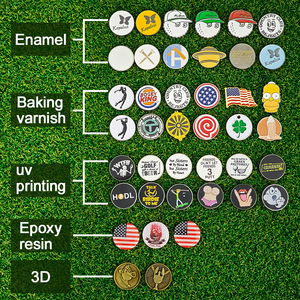 Bán Buôn Men Thiết Lập Divot Công Cụ Sửa Chữa Các Sản Phẩm Khác Kim Loại Mũ Phụ Kiện Trống Từ Hat Clip Tùy Chỉnh Golf Bóng Đánh Dấu - Product Image 2