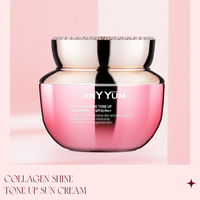 Crème solaire tonifiante coréenne JINY YUM SPF35 PA++ 55g, collagène, protection UV, blanchiment, raffermissant, niacinamide, adénosine, JY-SUNCREAM55