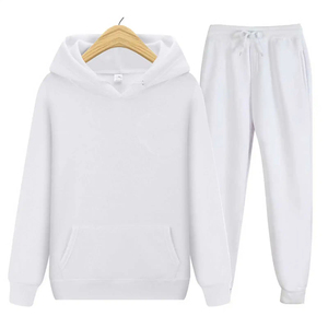 Ensemble de survêtement unisexe en coton et polyester de haute qualité avec impression de logo personnalisé, coupe ample, pour l'automne et l'hiver - Product Image 4