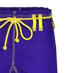Fabricant de pantalons de karaté de haute qualité, uniforme d'arts martiaux unisexe, logo personnalisé disponible, spandex/polyester, séchage rapide - Product Image 5