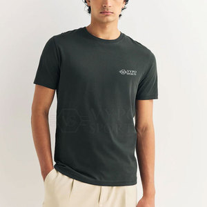 T-shirt léger pour homme au design basique, coupe classique, 100% coton, matière douce lavée, pour les tenues quotidiennes en toutes saisons - Product Image 4