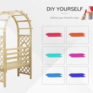 Outdoor Garden Bench Chair Stylish Patio Furniture for Comfortable Seating - Product Image 4