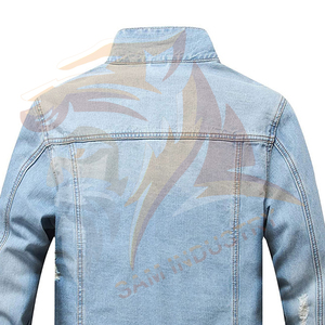 New Arrival Slim Fit High Quality <b>Men</b> <b>Denim</b> <b>Jackets</b> Solid Color Cotton Material Made <b>Men</b> <b>Denim</b> <b>Jackets</b> For Adults - Product Image 6