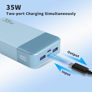 แบตสำรองพกพาขนาดบาง 35W 20000mAh ลิเธียมโพลิเมอร์ สำหรับโทรศัพท์มือถือ - Product Image 5