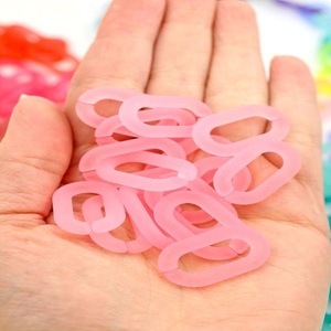 Elegant Clear Resin Chain Links For Modern <b>Bag</b> Replacements Glossy Finish Resin Chain Links For Premium Handbag Crafts - Product Image 6