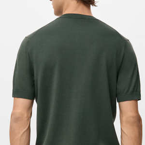 T-shirt en coton respirant pour homme, style streetwear, avec logo personnalisé, vêtement décontracté à manches courtes, coupe ample et confortable - Product Image 5