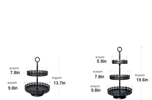 Support à gâteau en métal indien classique pour usage cérémoniel, conçu pour les tables de fête et les arrangements décoratifs de desserts - Product Image 3