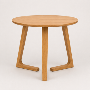 Light <b>Oak</b> Coffee <b>Table</b> Sculptural Legs Natural Wood Grain Finish Modern Living Room Home Decor Furniture Designs Navyani Arts - Product Image 4