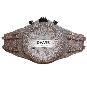 Reloj de Pulsera de Cuarzo Premier Business, Premium, Resistente al Agua, Aleación, Cristal de Zafiro, D Color VVS1, Diamante Moissanite, Ejecutivo, Elegante - Product Image 1