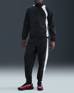 Ensemble survêtement coupe-vent à capuche pour homme, léger, en polaire 100% coton, veste zippée, pantalon de jogging, sports d'hiver en plein air, course à pied - Product Image 4