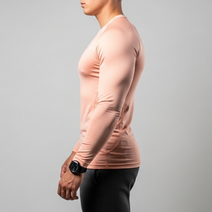 Camiseta de Manga Larga para Hombre con Cuello Doble en V, Transpirable, con Cuello Redondo - Product Image 3
