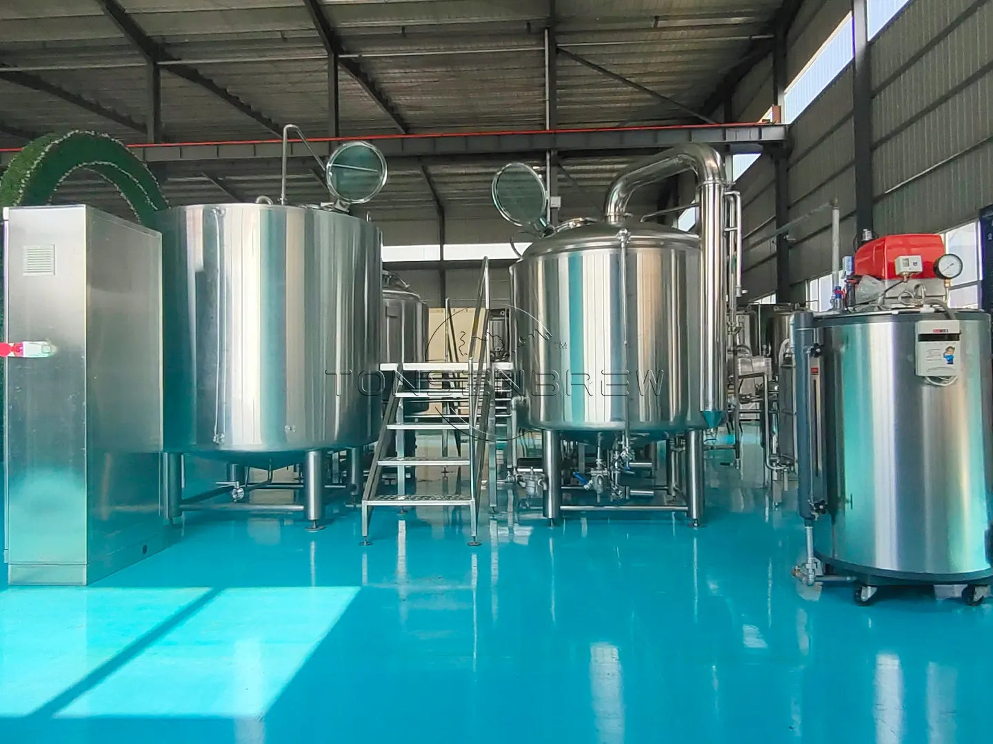 Sistema de fabricação de cerveja e fermentador para fábrica de cerveja Brew 2 vasos 1200l