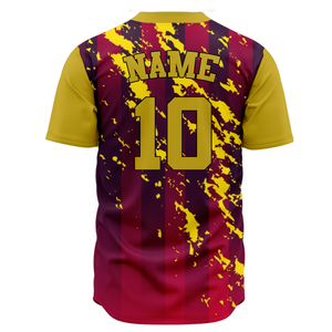 Custom LOGO High Quality Sublimation Print Plus Size Baseball Jersey Blank Button Down Youth Set Unisex Oversize Uniform - Product Image 4