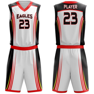 Uniforme de Baloncesto Eagles 23, Conjunto de Camiseta y Pantalones Cortos Sublimados que Absorben la Humedad, Unisex, Corte Atlético para Adultos - Product Image 1